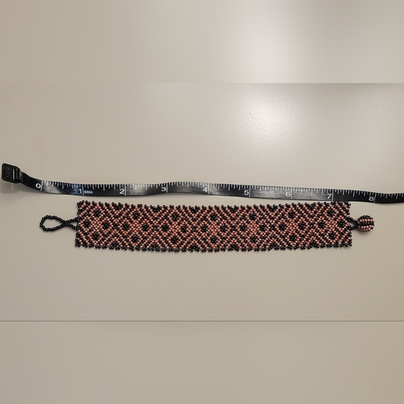 Bracelet, glass seed beads, handcrafted - Picture 4 of 4